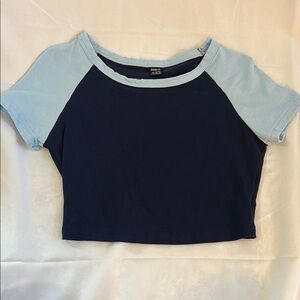 Women’s blue baby tee